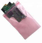 Антистатические пакеты PE толщины предохранения от 0.10mm PCB розовые
