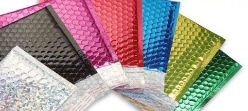 Colorful Metallic Bubble Mailer 10x16 For Packing Gifts Electronic Parts